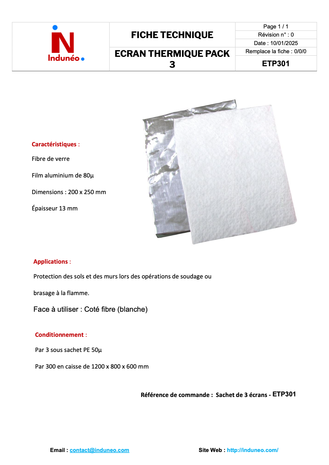 Écran thermique pack de 3