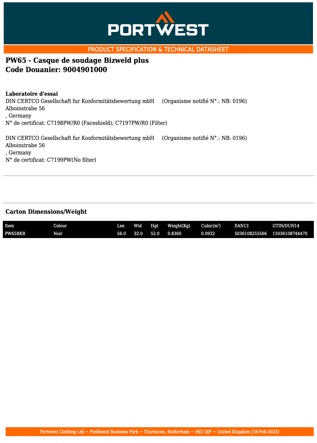 Casque de soudage Bizweld plus