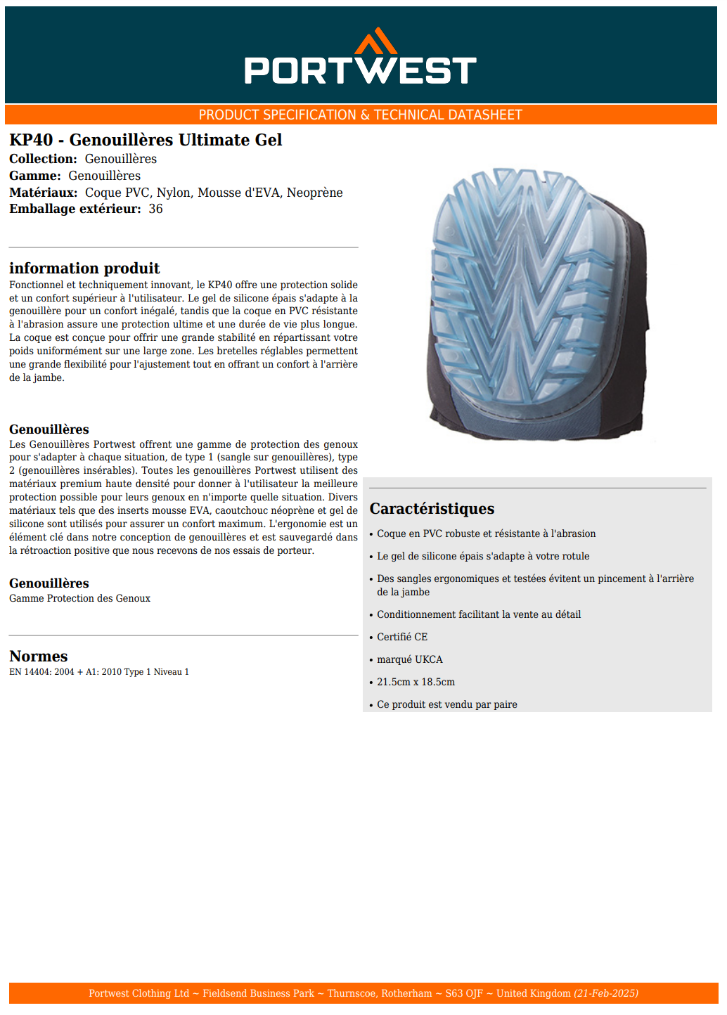 Genouillères Ultimate Gel