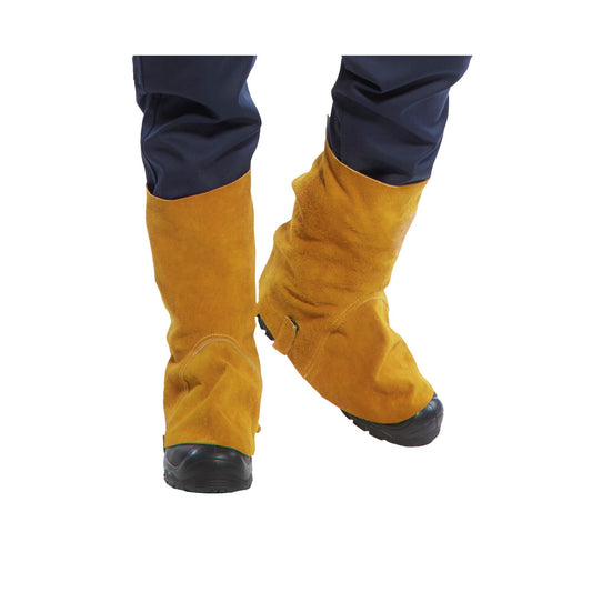 Guetres de soudeur en cuir